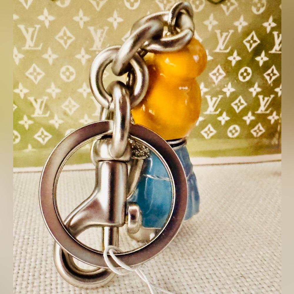 Coach Disney Bear Key Holder - Yellow and Blue - Picture 6 of 10